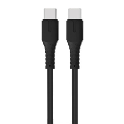 ROCKROSE καλώδιο USB-C Alpha CC1, 3A 60W, 1m, μαύρο ROCKROSE καλώδιο USB-C Alpha CC1, 3A 60W, 1m, μαύρο