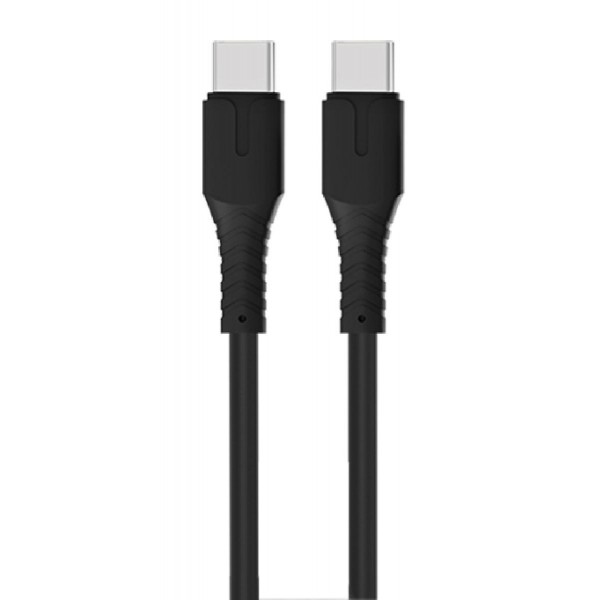 ROCKROSE καλώδιο USB-C Alpha CC1, 3A 60W, 1m, μαύρο ROCKROSE καλώδιο USB-C Alpha CC1, 3A 60W, 1m, μαύρο