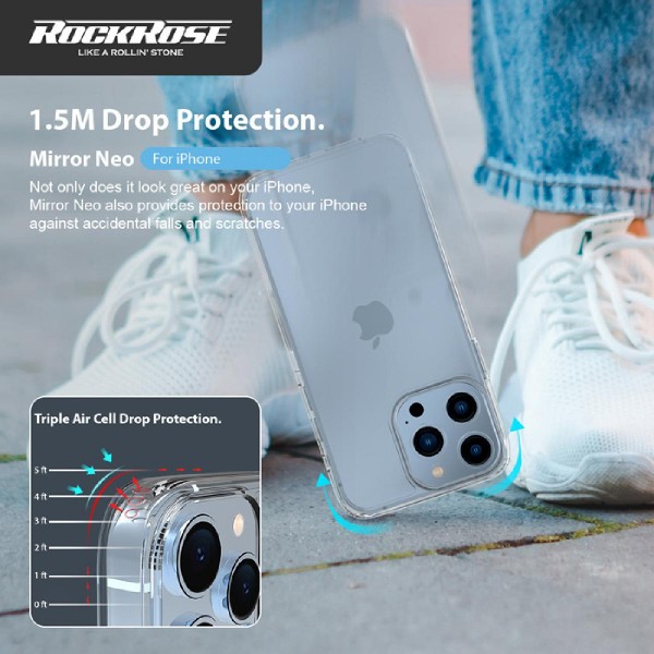 ROCKROSE θήκη Mirror Neo για iPhone 14 Plus, διάφανη ROCKROSE θήκη Mirror Neo για iPhone 14 Plus, διάφανη