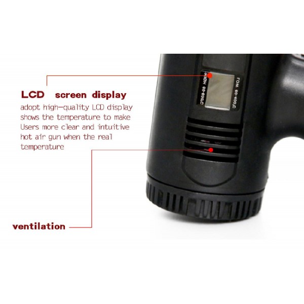 SUNSHINE πιστόλι θερμού αέρα RS-1800D, 2 ταχύτητες, LCD, 1800W, μαύρο SUNSHINE πιστόλι θερμού αέρα RS-1800D, 2 ταχύτητες, LCD, 1800W, μαύρο