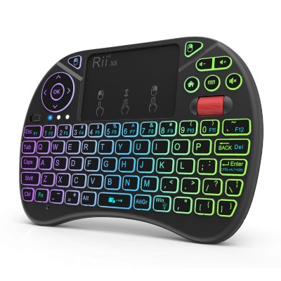 RIITEK ασύρματο πληκτρολόγιο Mini X8 με touchpad, RGB backlit, 2.4GHz RIITEK ασύρματο πληκτρολόγιο Mini X8 με touchpad, RGB backlit, 2.4GHz