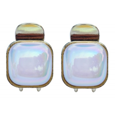 ROXXANI κλιπ μαλλιών RXN-0006 με τετράγωνη οπάλ πέτρα, χρυσό, 2τμχ ROXXANI κλιπ μαλλιών RXN-0006 με τετράγωνη οπάλ πέτρα, χρυσό, 2τμχ