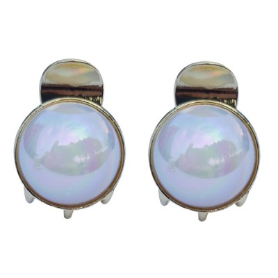 ROXXANI κλιπ μαλλιών RXN-0009 με στρογγυλή οπάλ πέτρα, χρυσό, 2τμχ ROXXANI κλιπ μαλλιών RXN-0009 με στρογγυλή οπάλ πέτρα, χρυσό, 2τμχ