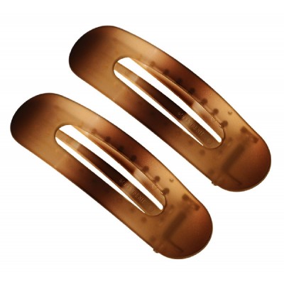 ROXXANI κλιπ μαλλιών RXN-0013, καφέ, 11cm, 2τμχ ROXXANI κλιπ μαλλιών RXN-0013, καφέ, 11cm, 2τμχ