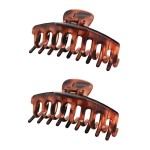 ROXXANI κλιπ μαλλιών RXN-0014, καφέ, 11cm, 2τμχ ROXXANI κλιπ μαλλιών RXN-0014, καφέ, 11cm, 2τμχ