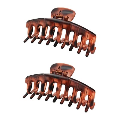 ROXXANI κλιπ μαλλιών RXN-0014, καφέ, 11cm, 2τμχ ROXXANI κλιπ μαλλιών RXN-0014, καφέ, 11cm, 2τμχ