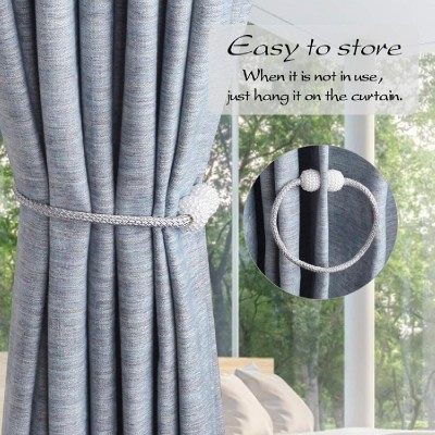 ROXXANI δέστρα κουρτίνας RXN-0024, μαγνητική, γκρι, 2τμχ ROXXANI δέστρα κουρτίνας RXN-0024, μαγνητική, γκρι, 2τμχ