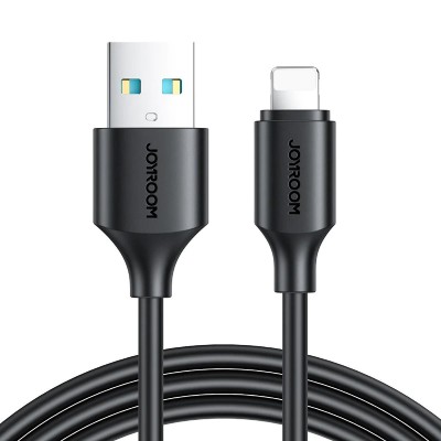 JOYROOM καλώδιο USB σε Lightning S-UL012A9, 2.4A, 1m, μαύρο JOYROOM καλώδιο USB σε Lightning S-UL012A9, 2.4A, 1m, μαύρο