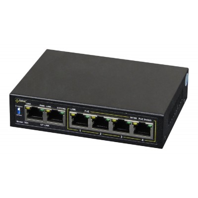 PULSAR PoE Ethernet Switch S64, 6x ports 10/100Mb/s PULSAR PoE Ethernet Switch S64, 6x ports 10/100Mb/s