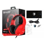 SADES Gaming Headset Spirits SA-721, multiplatform, 3.5mm, κόκκινο