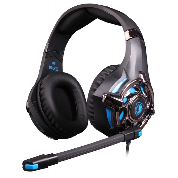 SADES gaming headset SA-822, 3.5mm, 50mm, μαύρο