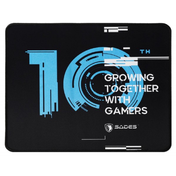 SADES gaming mouse pad 10th Anniversary SA-P5, 320 x 270mm, μαύρο