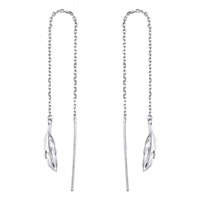 BAMOER σκουλαρίκια κρεμαστά SCE786 σε σχέδιο φτερού, ασήμι 925, ασημί BAMOER σκουλαρίκια κρεμαστά SCE786 σε σχέδιο φτερού, ασήμι 925, ασημί