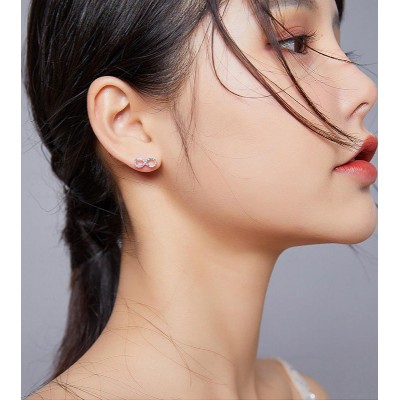 BAMOER σκουλαρίκια καρφωτά SCE893, κυβική ζιρκόνια, ασήμι 925, ασημί BAMOER σκουλαρίκια καρφωτά SCE893, κυβική ζιρκόνια, ασήμι 925, ασημί