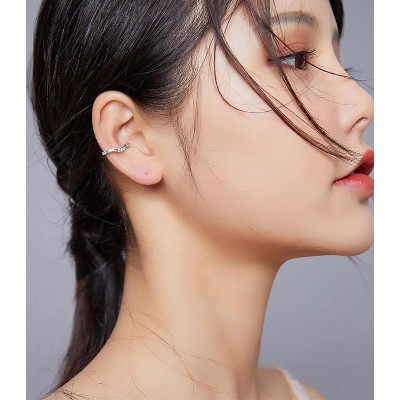 BAMOER σκουλαρίκι cuff SCE894 με κυβική ζιρκόνια, ασήμι 925, ασημί BAMOER σκουλαρίκι cuff SCE894 με κυβική ζιρκόνια, ασήμι 925, ασημί