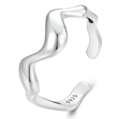 BAMOER δαχτυλίδι SCR954-E, ανοιγόμενο, ασήμι 925, ασημί BAMOER δαχτυλίδι SCR954-E, ανοιγόμενο, ασήμι 925, ασημί