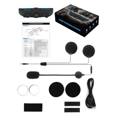 SCSETC ενδοεπικοινωνία μηχανής S-7 Evo, Bluetooth, αναβάτη/επιβάτη, 50m SCSETC ενδοεπικοινωνία μηχανής S-7 Evo, Bluetooth, αναβάτη/επιβάτη, 50m