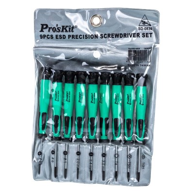PROSKIT σετ κατσαβιδιών ακριβείας SD-0839, 9τμχ PROSKIT σετ κατσαβιδιών ακριβείας SD-0839, 9τμχ