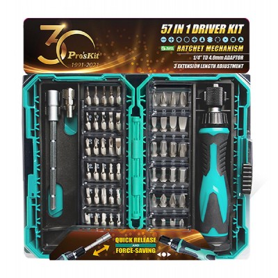 PROSKIT σετ κατσαβίδι ακριβείας SD-9857M με 54 μύτες, με θήκη, 57τμχ PROSKIT σετ κατσαβίδι ακριβείας SD-9857M με 54 μύτες, με θήκη, 57τμχ