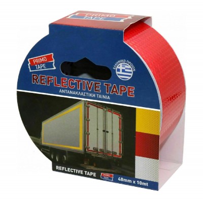 PRIMO TAPE αντανακλαστική ταινία SEL-025, 48mm x 10m, κόκκινη PRIMO TAPE αντανακλαστική ταινία SEL-025, 48mm x 10m, κόκκινη