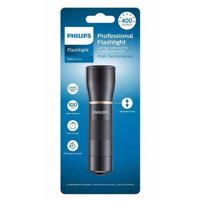 PHILIPS επαγγελματικός φακός LED SFL7000T-10, 7000 series, 400lm, μαύρος PHILIPS επαγγελματικός φακός LED SFL7000T-10, 7000 series, 400lm, μαύρος