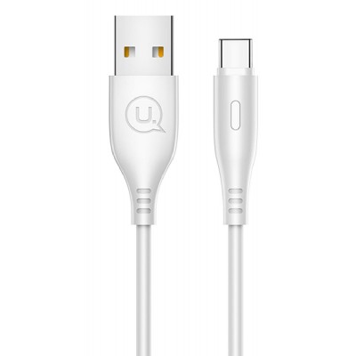 USAMS καλώδιο USB-C σε USB US-SJ267, 2A, 1m, λευκό USAMS καλώδιο USB-C σε USB US-SJ267, 2A, 1m, λευκό
