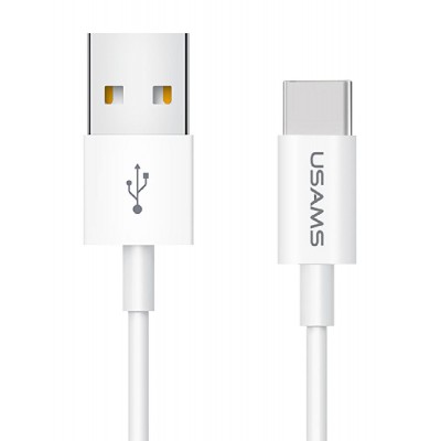USAMS καλώδιο USB-C σε USB US-SJ285, 2A, 1m, λευκό USAMS καλώδιο USB-C σε USB US-SJ285, 2A, 1m, λευκό