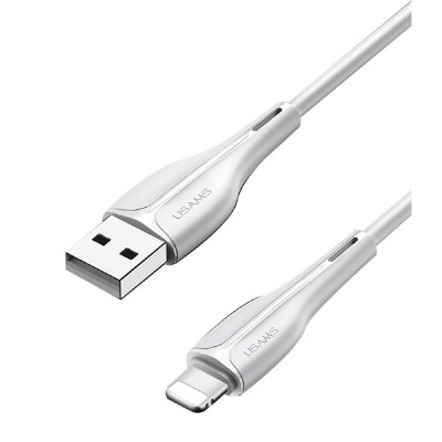 USAMS καλώδιο Lightning σε USB US-SJ371, 2A, 1m, λευκό USAMS καλώδιο Lightning σε USB US-SJ371, 2A, 1m, λευκό