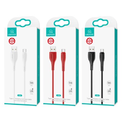 USAMS καλώδιο USB-C σε USB US-SJ372, 2A, 1m, μαύρο USAMS καλώδιο USB-C σε USB US-SJ372, 2A, 1m, μαύρο