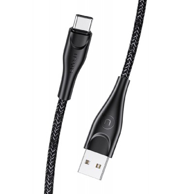 USAMS καλώδιο USB-C σε USB US-SJ392, 2A, 1m, μαύρο USAMS καλώδιο USB-C σε USB US-SJ392, 2A, 1m, μαύρο