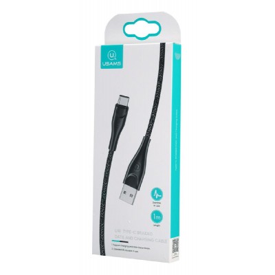 USAMS καλώδιο USB-C σε USB US-SJ392, 2A, 1m, μαύρο USAMS καλώδιο USB-C σε USB US-SJ392, 2A, 1m, μαύρο