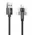 USAMS καλώδιο Lightning σε USB US-SJ476, περιστρεφόμενο, 2.1A, 1m, μαύρο