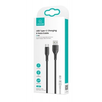 USAMS καλώδιο USB-C σε USB SJ501, 2A, 1m, μαύρο USAMS καλώδιο USB-C σε USB SJ501, 2A, 1m, μαύρο