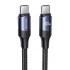 USAMS καλώδιο USB-C US-SJ524, 100W/5A, PD, 1.2m, μαύρο
