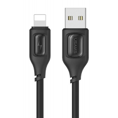 USAMS καλώδιο Lightning σε USB US-SJ618, 12W, 1m, μαύρο USAMS καλώδιο Lightning σε USB US-SJ618, 12W, 1m, μαύρο