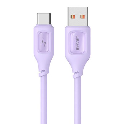 USAMS καλώδιο USB-C σε USB US-SJ619, 3A, 1m, μωβ USAMS καλώδιο USB-C σε USB US-SJ619, 3A, 1m, μωβ