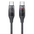 USAMS καλώδιο USB-C σε USB-C US-SJ640, 100W PD, 1.2m, μαύρο