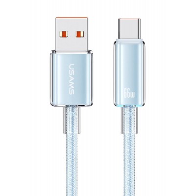 USAMS καλώδιο USB-C σε USB US-SJ658, 66W, 480Mbps, 1.2m, μπλε USAMS καλώδιο USB-C σε USB US-SJ658, 66W, 480Mbps, 1.2m, μπλε