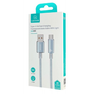 USAMS καλώδιο USB-C σε USB US-SJ658, 66W, 480Mbps, 1.2m, μπλε USAMS καλώδιο USB-C σε USB US-SJ658, 66W, 480Mbps, 1.2m, μπλε
