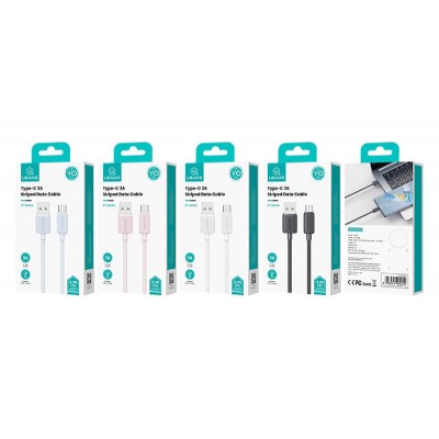 USAMS καλώδιο USB-C σε USB US-SJ688, 15W, 480Mbps, 1m, λευκό USAMS καλώδιο USB-C σε USB US-SJ688, 15W, 480Mbps, 1m, λευκό