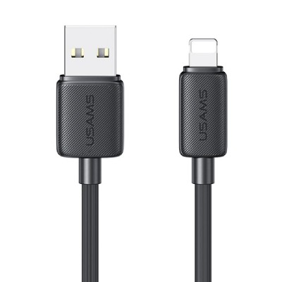 USAMS καλώδιο Lightning σε USB US-SJ689, 12W, 480Mbps, 1m, μαύρο USAMS καλώδιο Lightning σε USB US-SJ689, 12W, 480Mbps, 1m, μαύρο