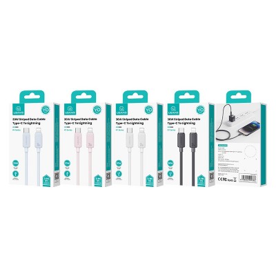 USAMS καλώδιο Lightning σε USB-C US-SJ692, 30W, 480Mbps, 1m, λευκό USAMS καλώδιο Lightning σε USB-C US-SJ692, 30W, 480Mbps, 1m, λευκό