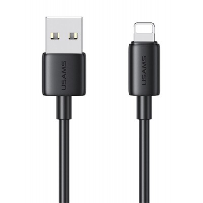 USAMS καλώδιο Lightning σε USB US-SJ709, 12W, 480Mbps, 1m, μαύρο USAMS καλώδιο Lightning σε USB US-SJ709, 12W, 480Mbps, 1m, μαύρο