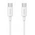 USAMS καλώδιο USB-C US-SJ711, 60W, 480Mbps, 1m, λευκό