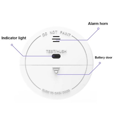 Ασύρματος ανιχνευτής καπνού SK010 για συναγερμούς, 433MHz Ασύρματος ανιχνευτής καπνού SK010 για συναγερμούς, 433MHz