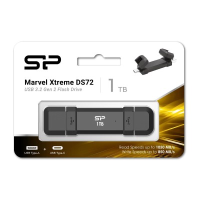 SILICON POWER εξωτερικός SSD Marvel Xtreme DS72 USB-C/USB 3.2 1TB, μαύρο SILICON POWER εξωτερικός SSD Marvel Xtreme DS72 USB-C/USB 3.2 1TB, μαύρο