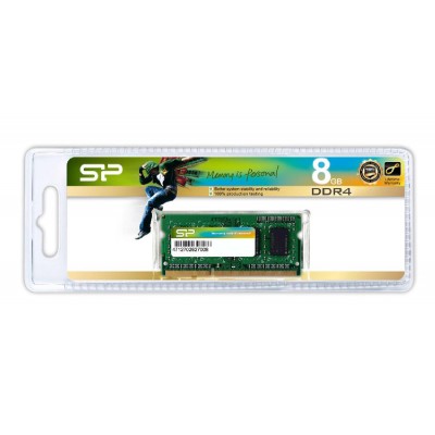 SILICON POWER μνήμη DDR4 SODimm SP008GBSFU320X02, 8GB, 3200MHz, CL22 SILICON POWER μνήμη DDR4 SODimm SP008GBSFU320X02, 8GB, 3200MHz, CL22