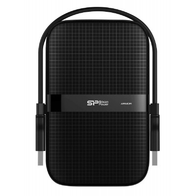 SILICON POWER εξωτερικός HDD Armor A60, 1TB, USB 3.2, μαύρος SILICON POWER εξωτερικός HDD Armor A60, 1TB, USB 3.2, μαύρος