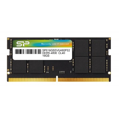 SILICON POWER μνήμη DDR5 SODIMM SP016GBSVU480F02, 16GB, 4800MHz, CL40 SILICON POWER μνήμη DDR5 SODIMM SP016GBSVU480F02, 16GB, 4800MHz, CL40