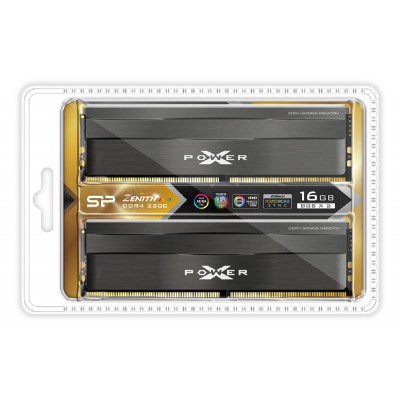 SILICON POWER μνήμη DDR4 UDIMM XPOWER Zenith, 8GB x2, RGB, 3200MHz, CL16 SILICON POWER μνήμη DDR4 UDIMM XPOWER Zenith, 8GB x2, RGB, 3200MHz, CL16